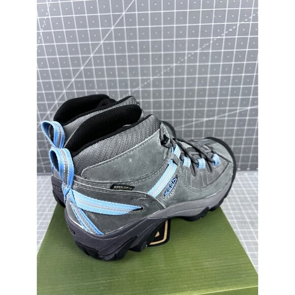KEEN Women’s Targhee II Mid WP Hiking Boots - Steel Grey/Hydrangea Sz 8 - Picture 3 of 8